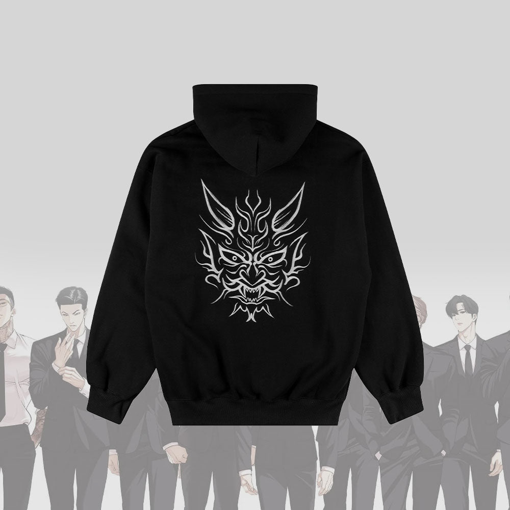 Lookism Shirooni Hoodie – Korean Webtoon Character Graphic Pullover Sweatshirt – Unisex Streetwear