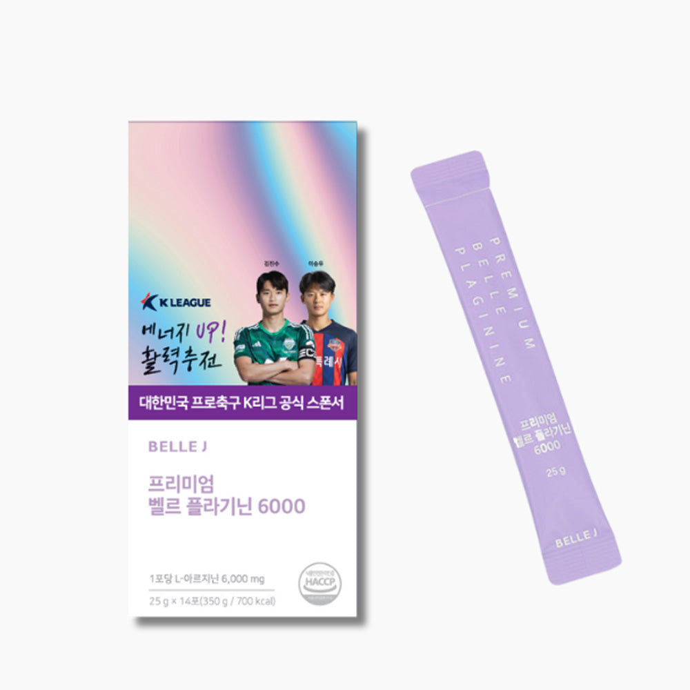 플라기닌 6000 프리미엄 아르기닌 젤리 - 6000mg L-아르기닌 + 10g 단백질 + 양태반 (25g x 14개)