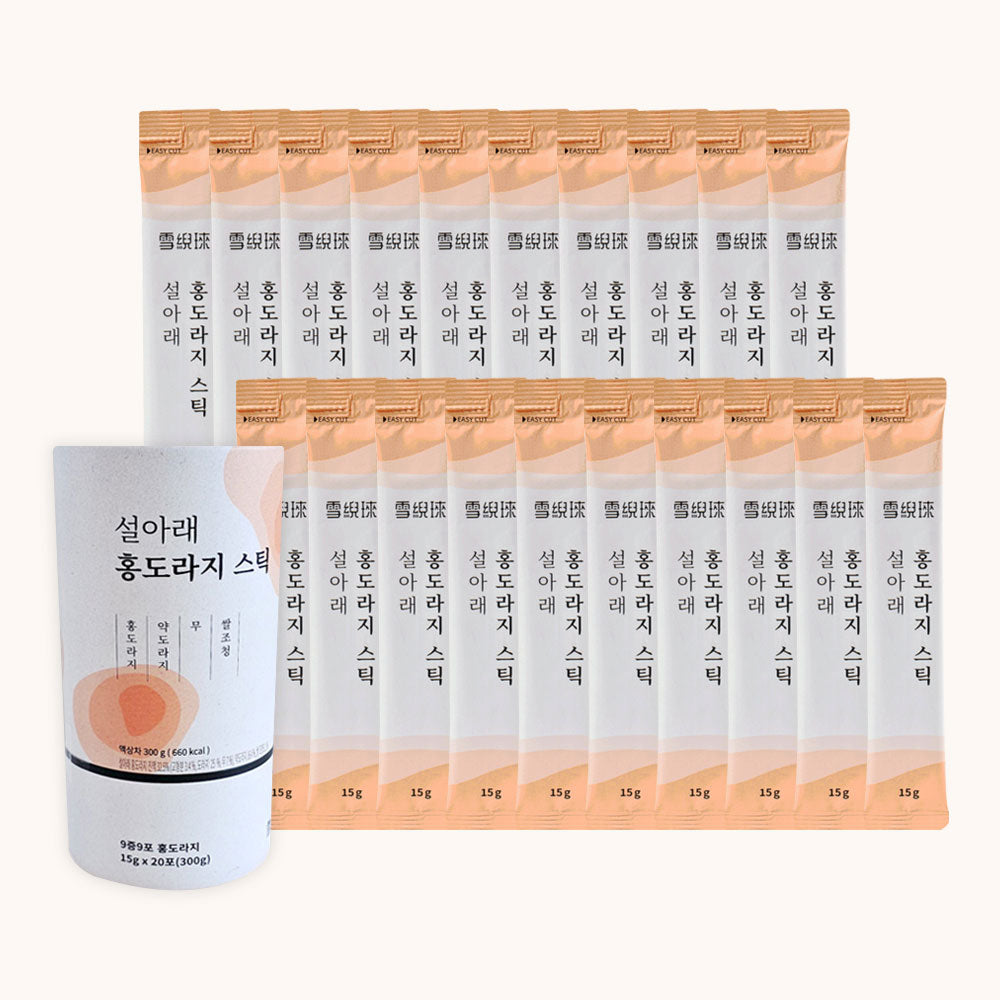 Seollarae Red Balloon Flower Stick Doraji Syrup 15g x 20 Packs