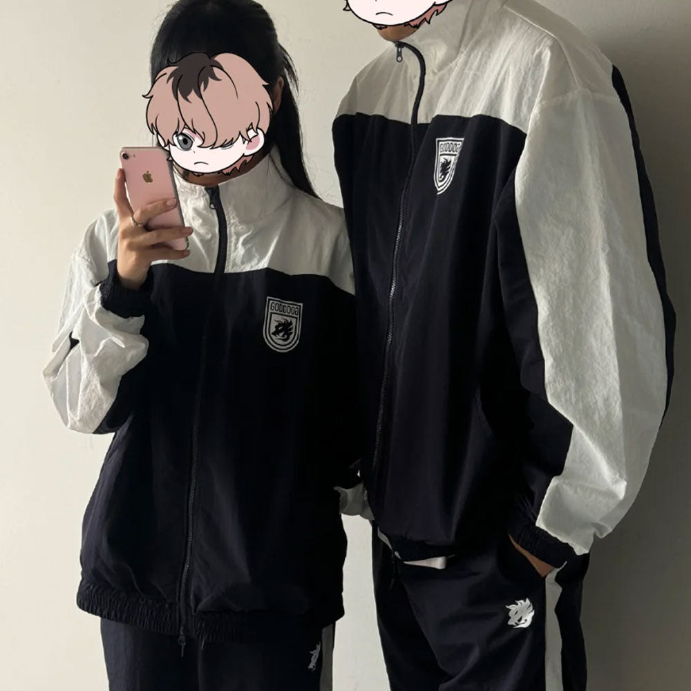 LOOKISM Official MD GODDDOG Johan Seong Crew Zip-up Training Jacket-S, M, L