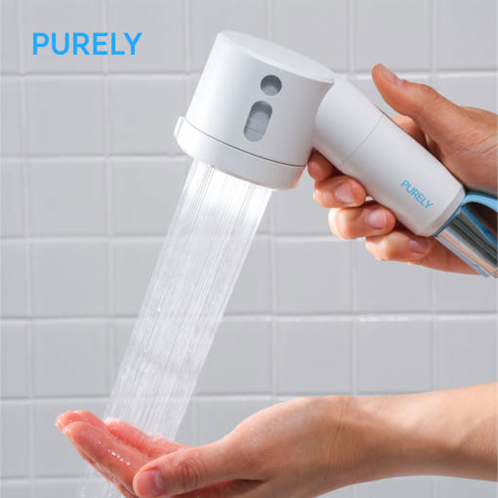 Purely Travel Filter Shower Head – Lightweight 132g, Handheld with Replaceable Filter
