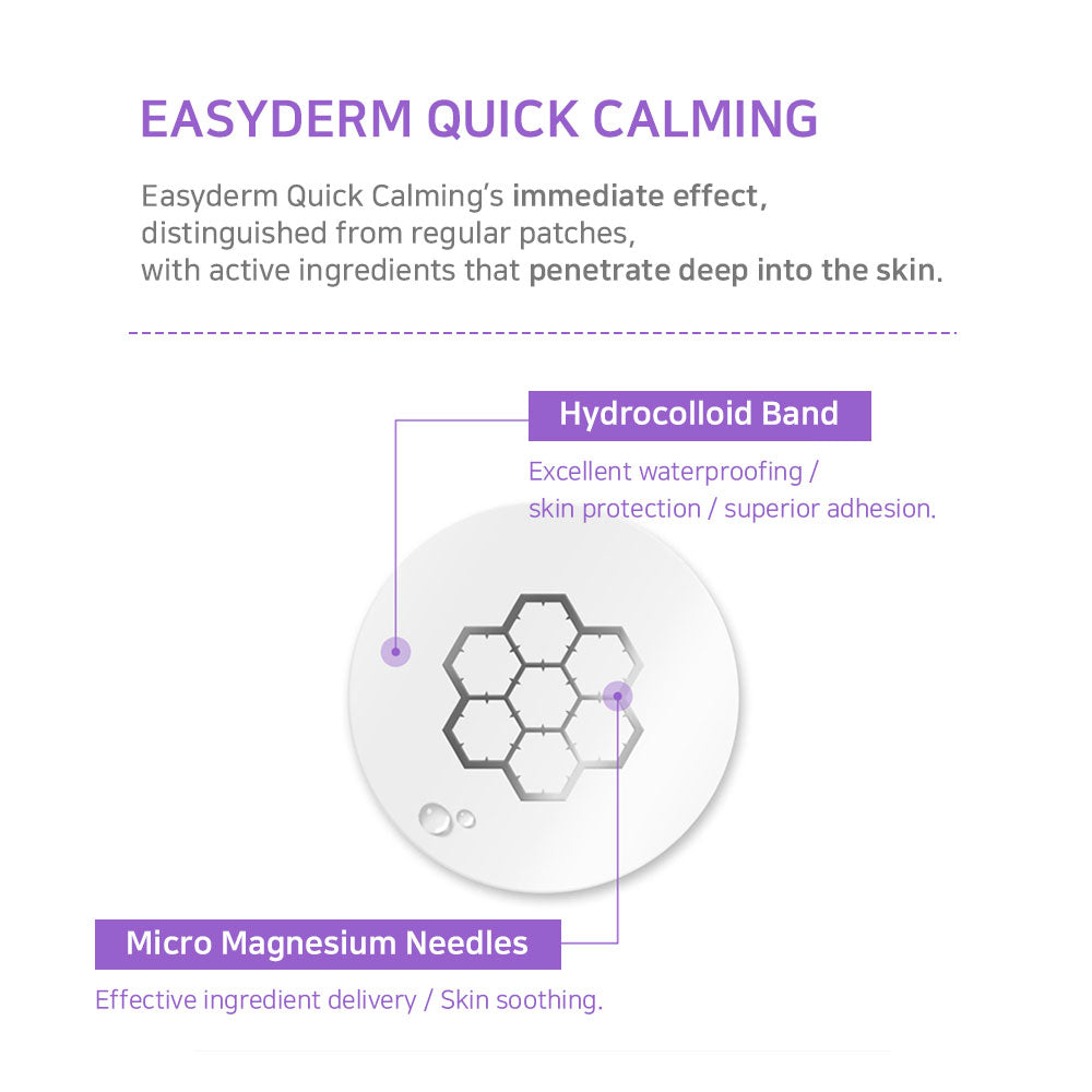 Easyderm Band Beauty Quick Calming Needle Patch for Nighttime Rescue