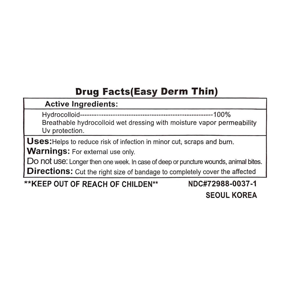 Easyderm Small Wound Care with Easyderm Band Beauty