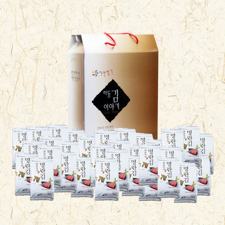 하동 녹차 명란맛 구운 김 24팩