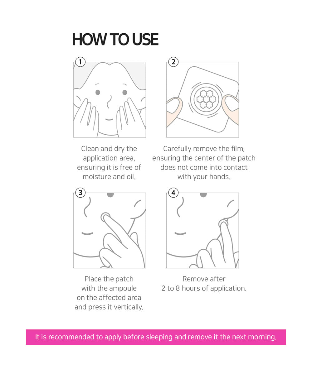 Easyderm Band Beauty Quick Calming Needle Patch for Nighttime Rescue