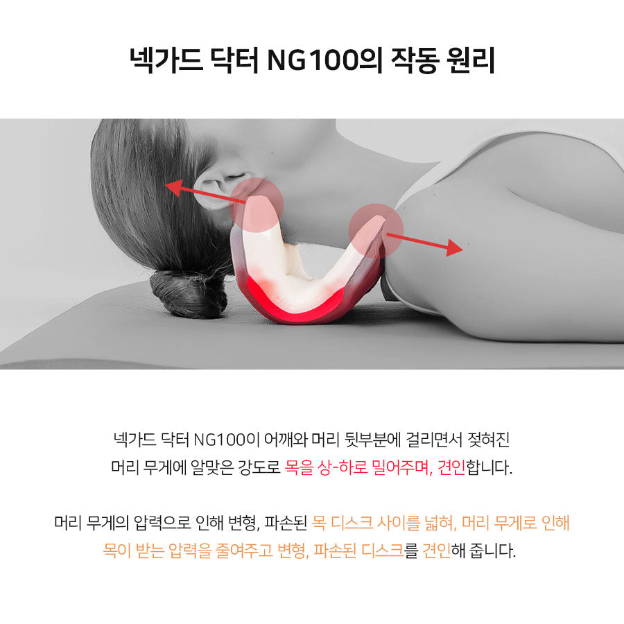 현대메디칼 넥가드 닥터 NG100 – 디스크 통증 완화를 위한 가정용 목 경추 견인 기구