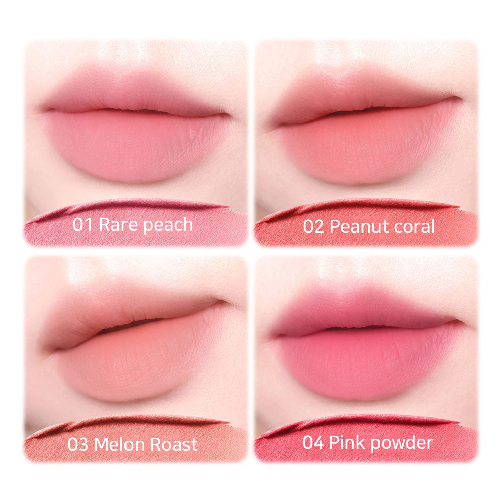 AMUSE Lip Tint Powder Velvet Long-Lasting High-Pigment