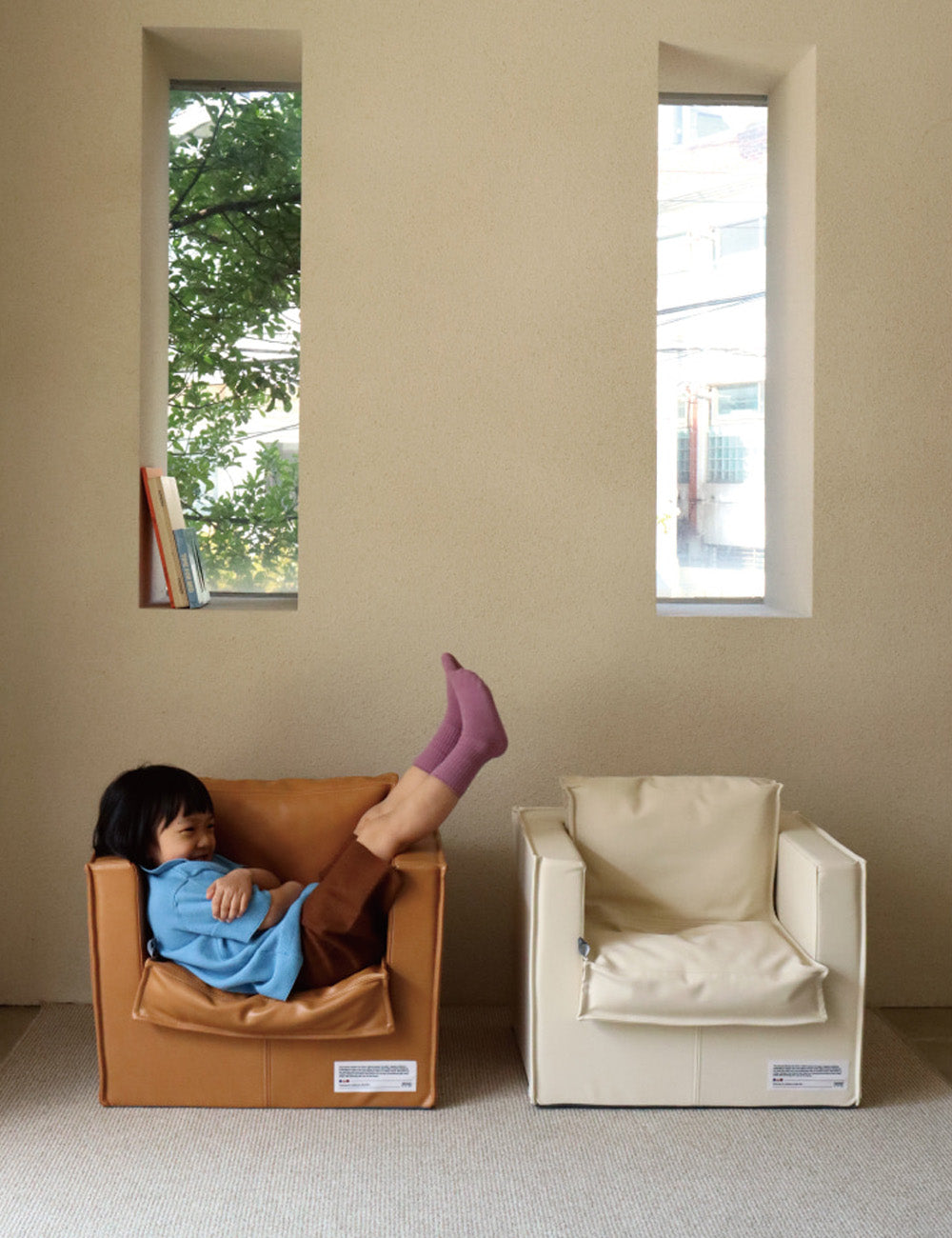 Jeu d'art Korean Sofa for Children Chestnut