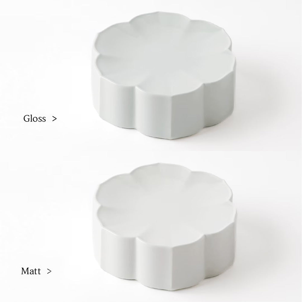 MUJAGI Korean Dinnerware Six-Petal Footed Plate