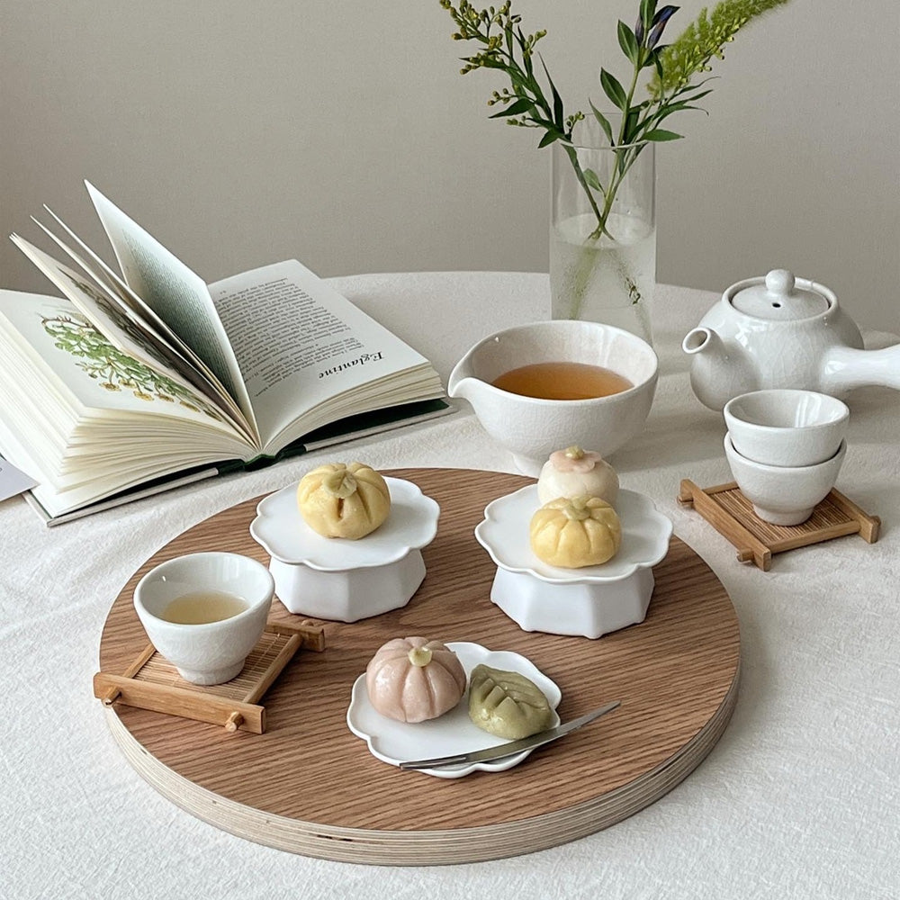 MUJAGI Korean Dinnerware Rose of Sharon Soban Tray