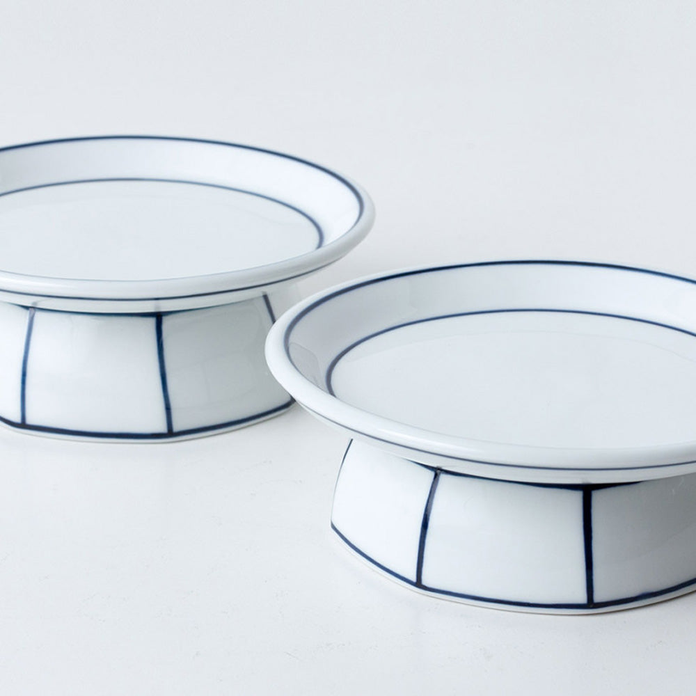 Kim Seok Binn Korean Dinnerware - Blue Line Soban-Style Plate