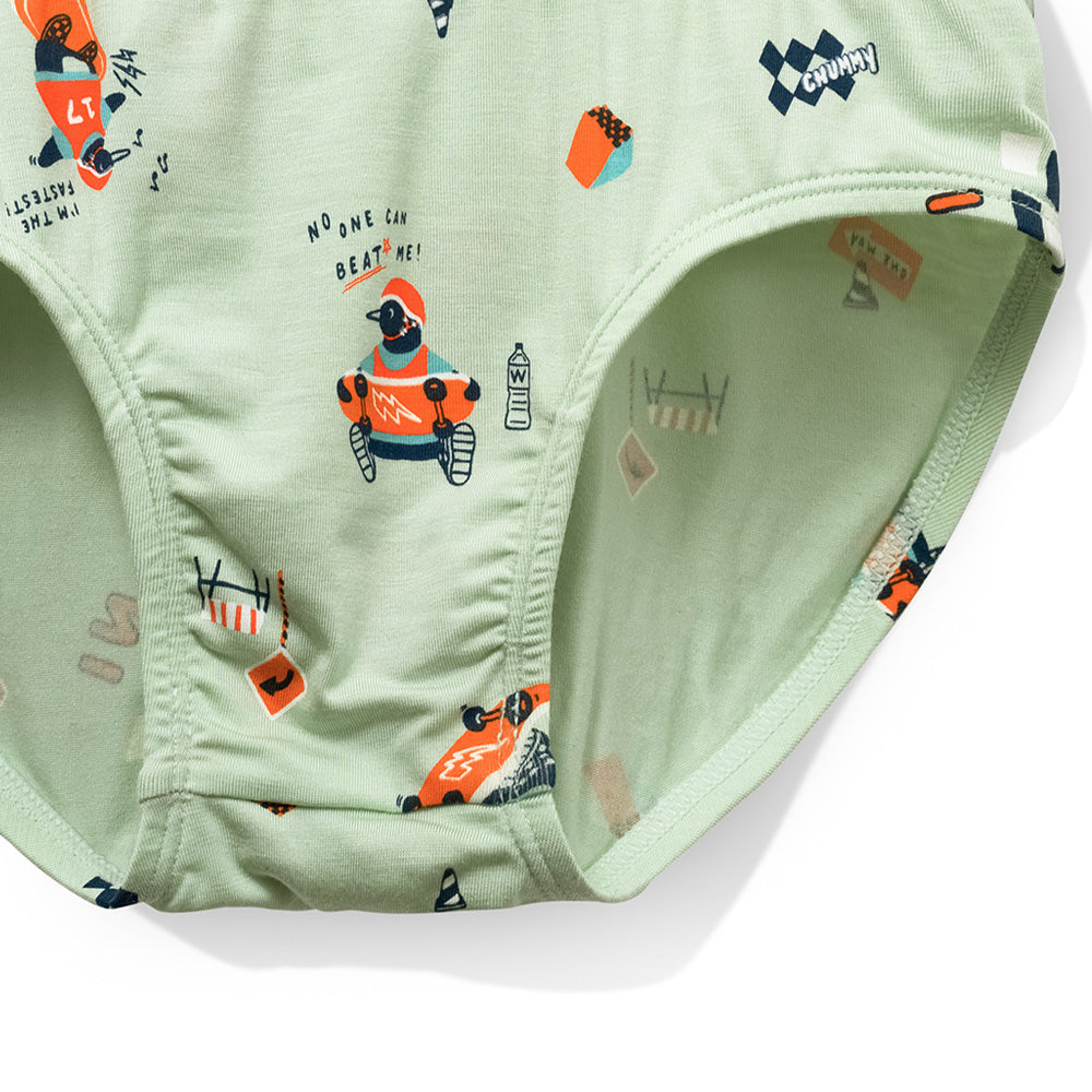 Moonya Moonya Boys Underwear – Tencel Modal Penguin Sports Day Briefs (HF03)