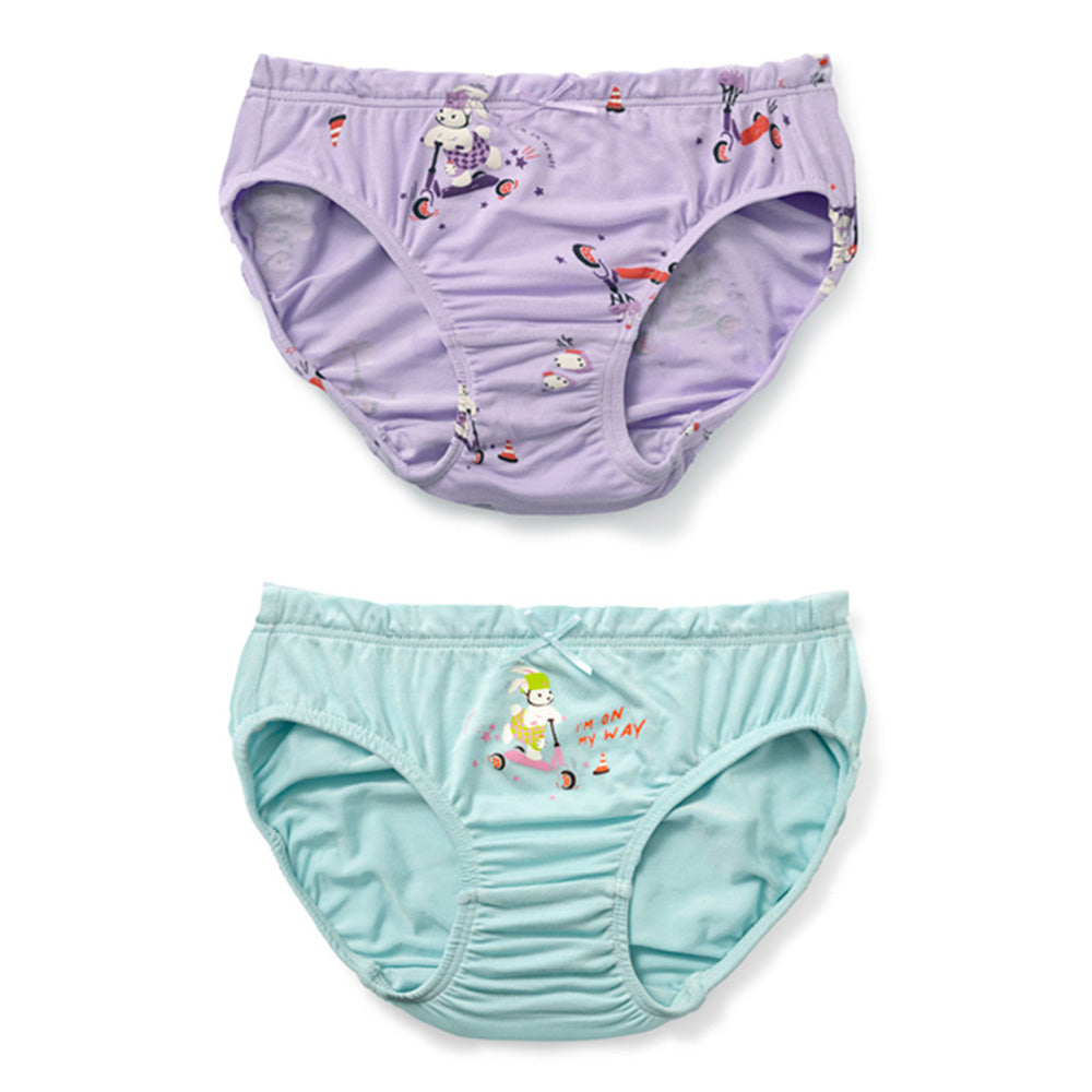 Moonya Moonya Girls Underwear – Brave Bunny Tencel Modal Panties (HS07)