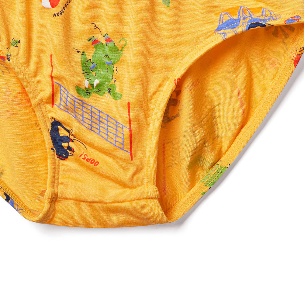 Moonya Moonya Boys Underwear – Tencel Modal Penguin Summer Vacation Briefs (HS15)