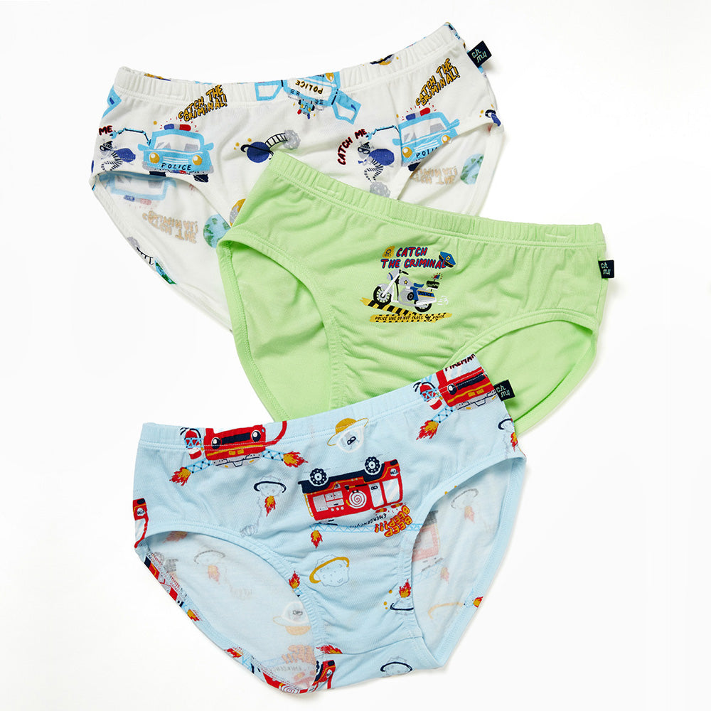 Moonya Moonya Boys Underwear – Tencel Modal Space Heroes Briefs (IS05)