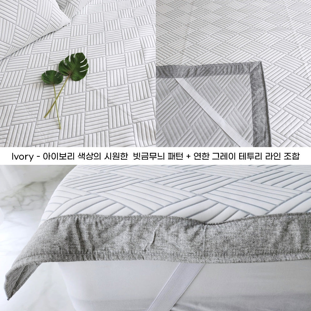 Huvis DURARON Icecell Cooling Mattress Pad – Lightweight Summer Bedding