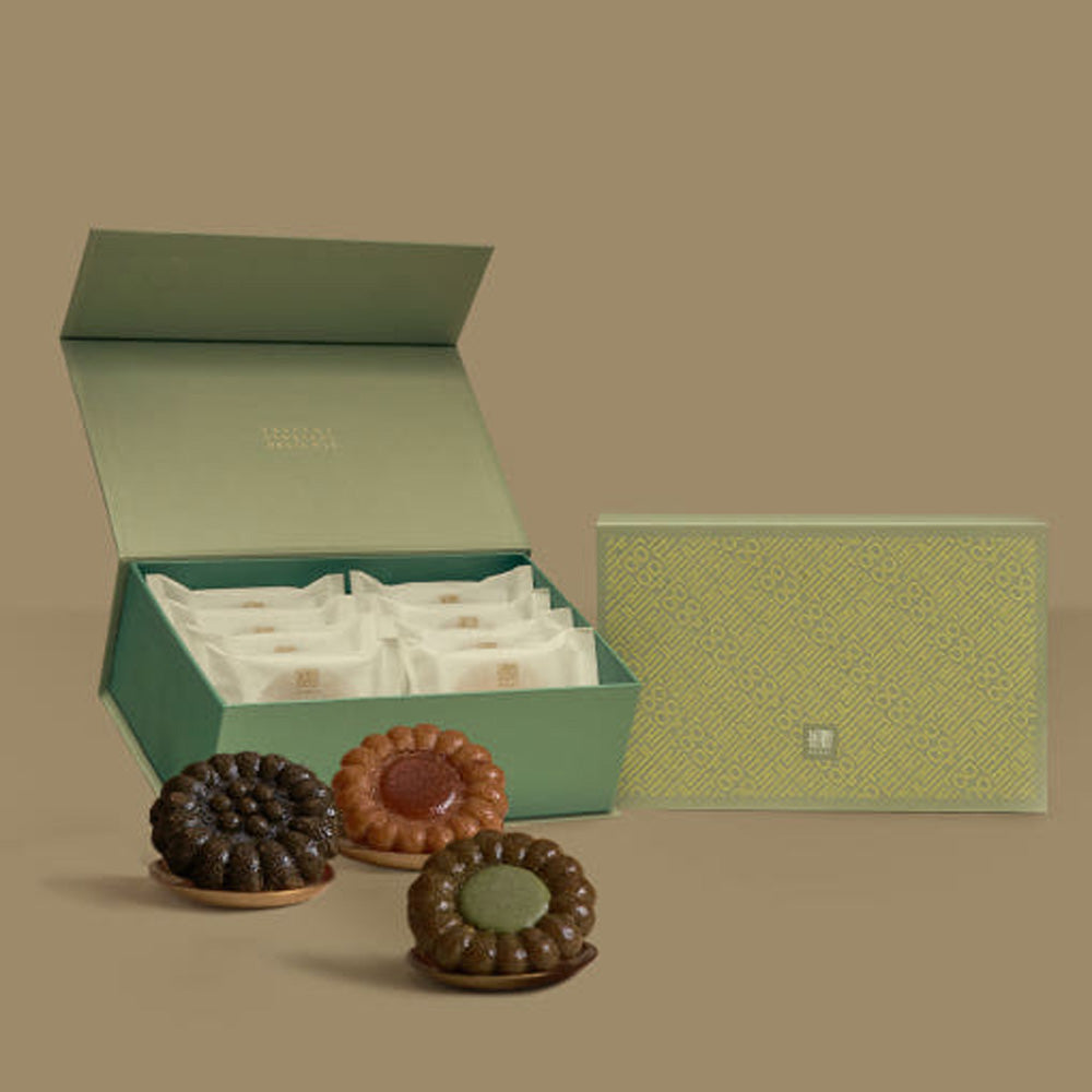 Korean Traditional Yakgwa Gift Set -8 Pieces (8 Flavors), Handmade Korean Honey Cookies