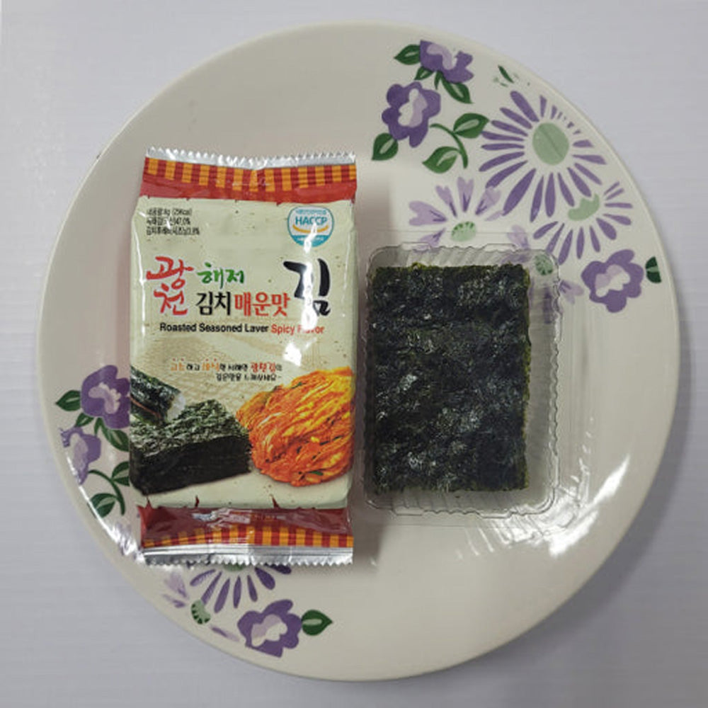 Gwangcheon Roasted Seaweed Snack – Spicy Kimchi Flavor