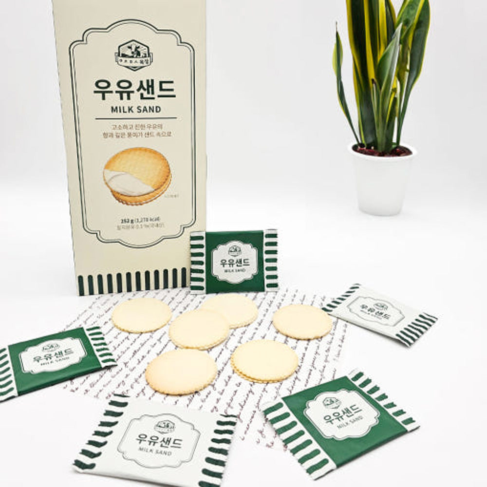 Jeju Milk Cream Cookies - Korean Dessert Gift Box from Morning Smile Dairy L