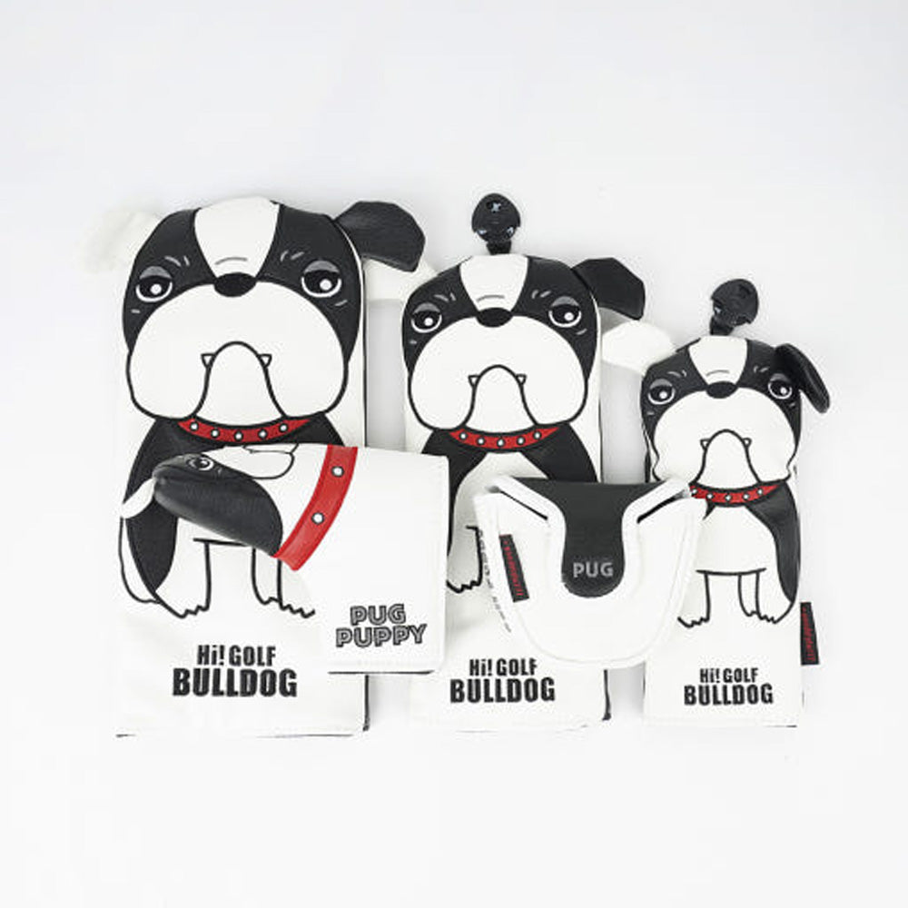 Bulldog Golf Club Headcover – Driver, Wood, Hybrid, Putter covers with Dog Design