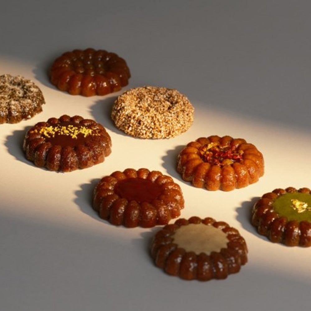 Korean Traditional Yakgwa Gift Set -8 Pieces (8 Flavors), Handmade Korean Honey Cookies