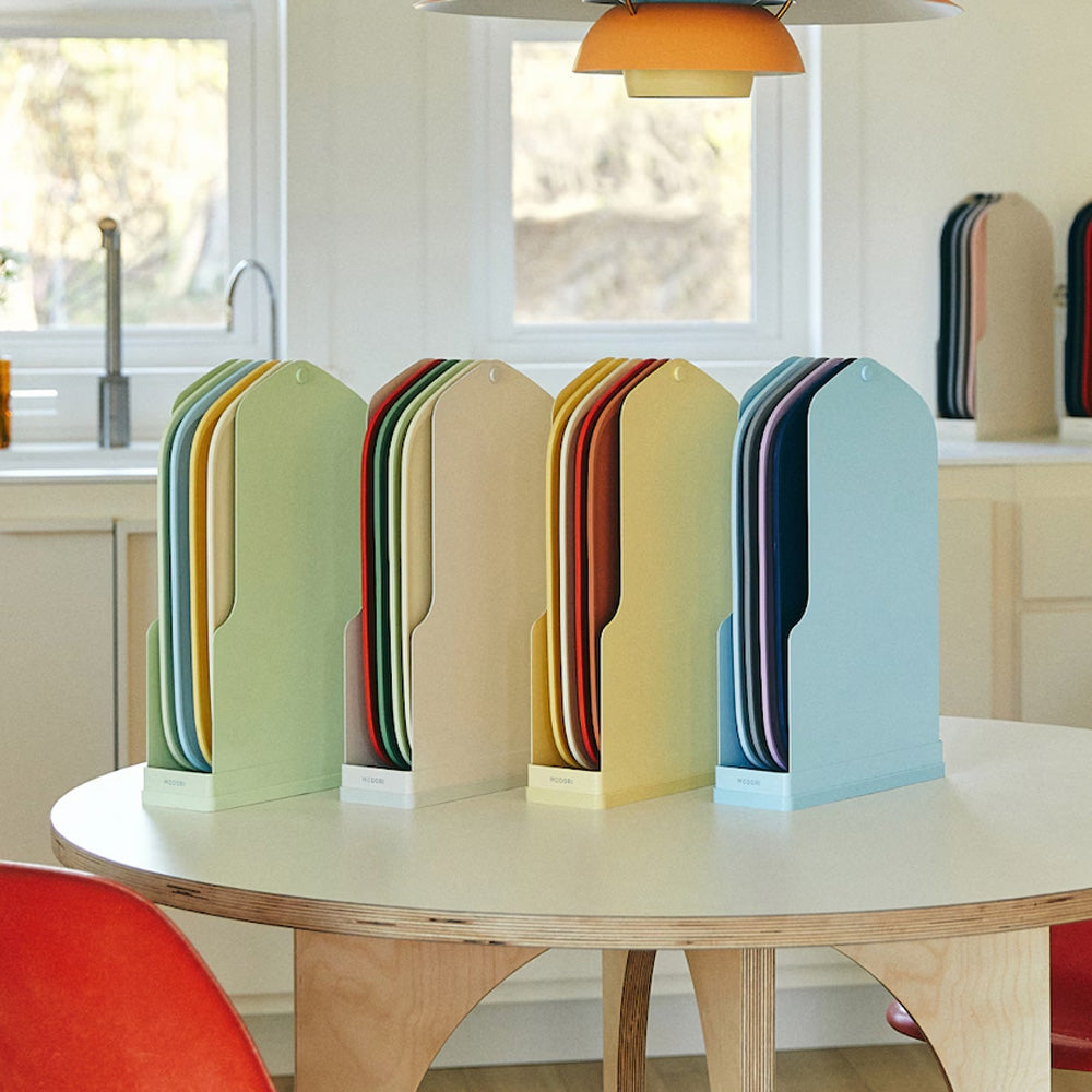 Modori Neat TPU Cutting Board Set – Color-Coded, Non-Slip, Hygienic Kitchen Organizer