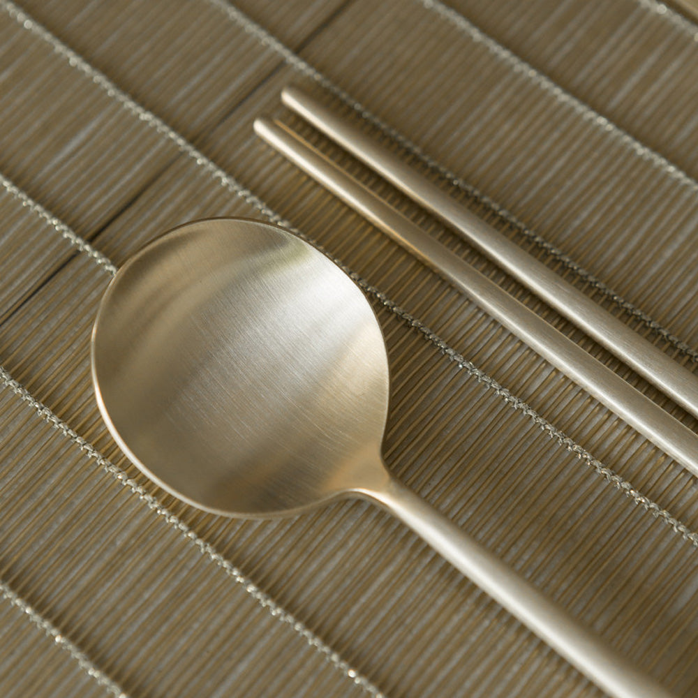 NOTDAM Bangjja Yugi Spoon & Chopstick Set 1+1 Korean Flatware