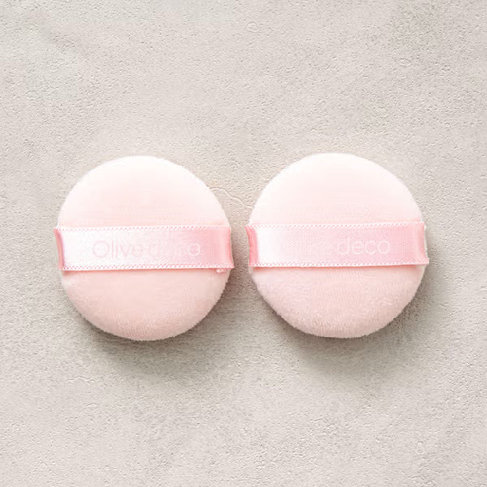 Mini Powder Puff Set of 2 - Soft Makeup Applicators for Oil Control Powder, Blush