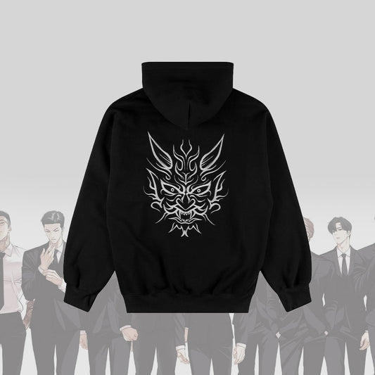Lookism Shirooni Hoodie – Korean Webtoon Character Graphic Pullover Sweatshirt – Unisex Streetwear