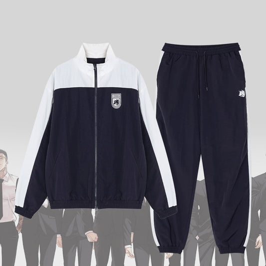 LOOKISM Official MD GODDDOG Johan Seong Crew Sweat Suit Tracksuit Set-up-M, L