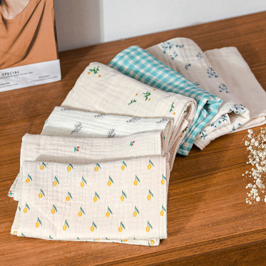 100% Cotton Korean Gauze Kitchen Towel – Reusable Washable Dish Cloth, Eco-Friendly Cleaning Cloth