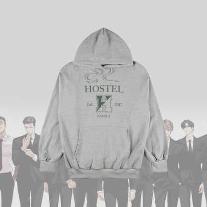 Lookism Hostel Family Hoodie – Korean Webtoon Character Group Pullover Sweatshirt – Unisex Streetwear