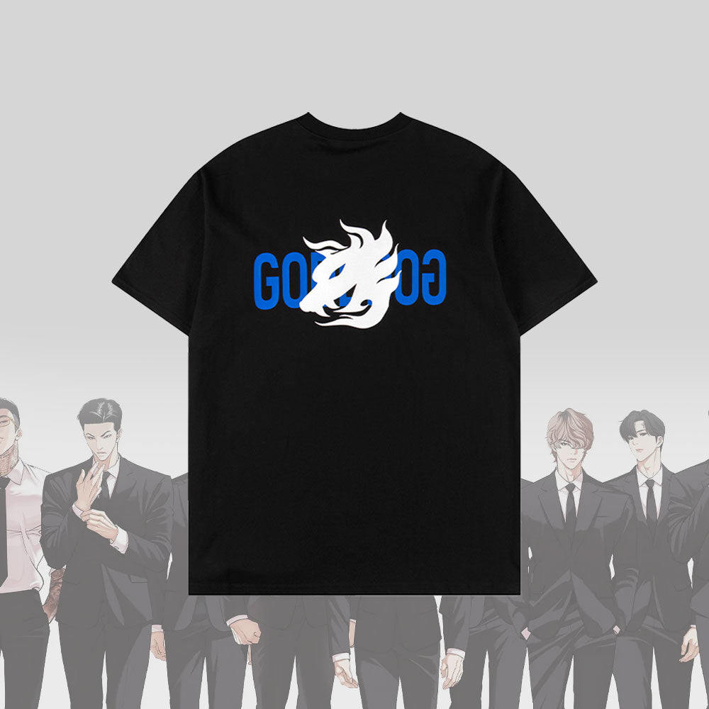 LOOKISM Official MD GODDDOG Johan Seong Short Sleeve T-shirt-S, L