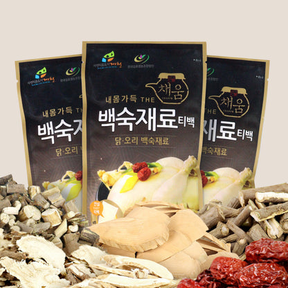 Samgyetang, Korean Chicken Soup Herbal Broth Tea Bag -100g