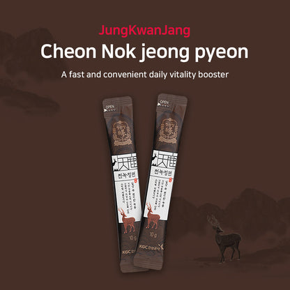 JungKwanJang CheonNok Jung Stickes 10g × 30 Count