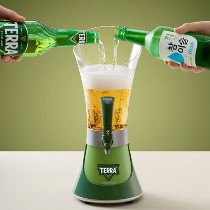 Somaek Tower Mini – Korean Soju Beer Dispenser for Home Bar, Party Use