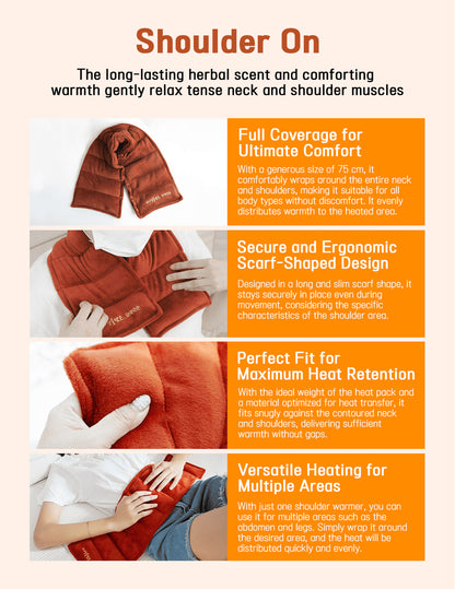 Shoulder On + Waist On + Abdominal Support Belt Heating Pad Set