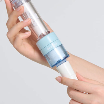 Dewbell Travel Portable Mini Shower Filter - Rust Removing, Hard Water Filter Showerhead
