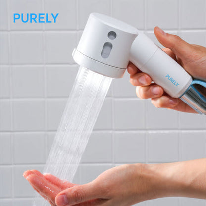 Purely Travel Filter Shower Head – Lightweight 132g, Handheld with Replaceable Filter