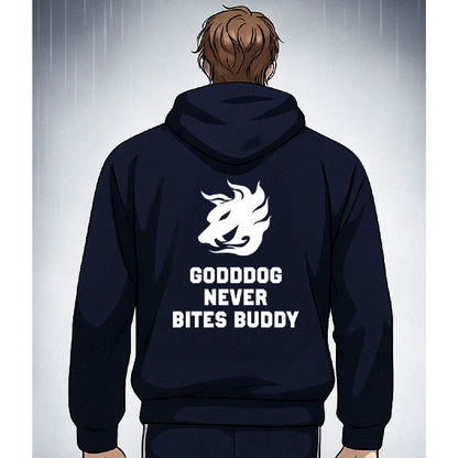 Lookism GODDDOG Logo Fleece Hoodie -Korean Webtoon Pullover Sweatshirt -Unisex Streetwear
