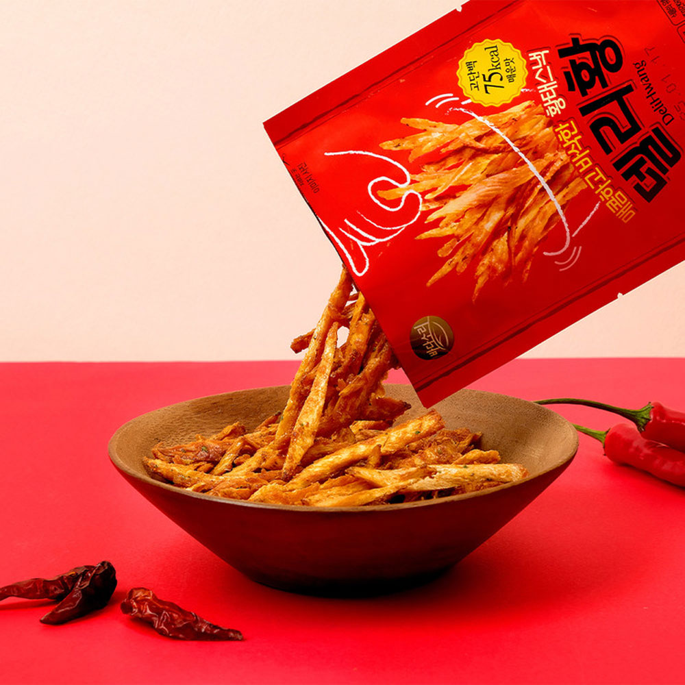 델리황 고단백 스낵 - 한국 황태 어포 육포 버라이어티 팩, 6가지 맛