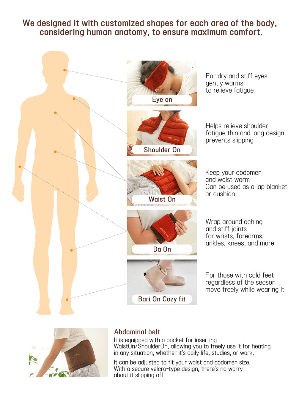 Da On Non-Electric Arm and Leg Heating Pad