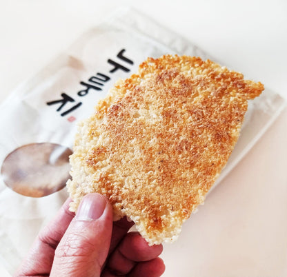 Crispy and thin handmade nurungji (scorched rice)