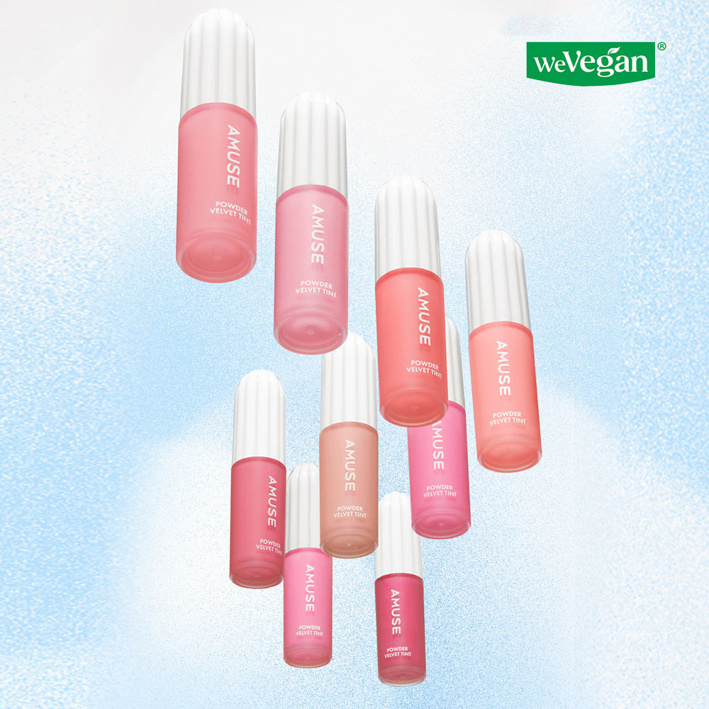 AMUSE Lip Tint Powder Velvet  Long-Lasting High-Pigment
