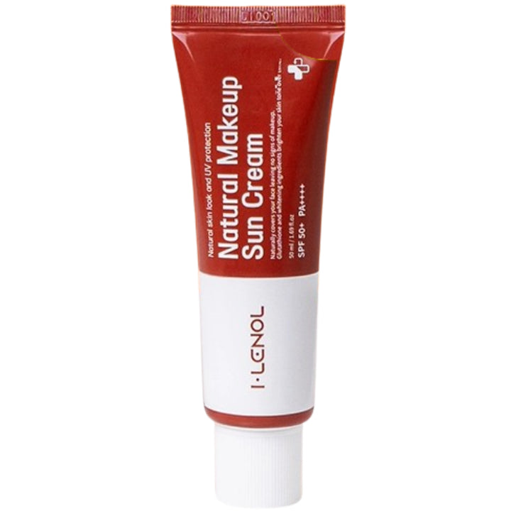 I Lenol Tone-up Bare Cream 50g - Sunscreen SPF50+ Natural Make up base Whitening Effect  Cover freckles and blemishes