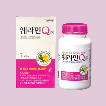 훼라민Q 비호르몬성 갱년기 치료제 안면 홍조 및 기분 케어 (180정 / 300정)