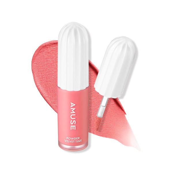 AMUSE Lip Tint Powder Velvet  Long-Lasting High-Pigment