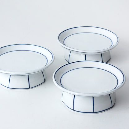 Kim Seok Binn Korean Dinnerware - Blue Line Soban-Style Plate
