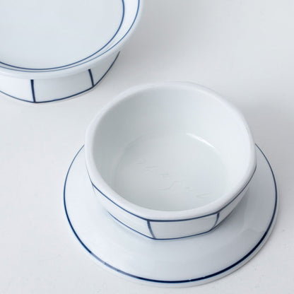 Kim Seok Binn Korean Dinnerware - Blue Line Soban-Style Plate