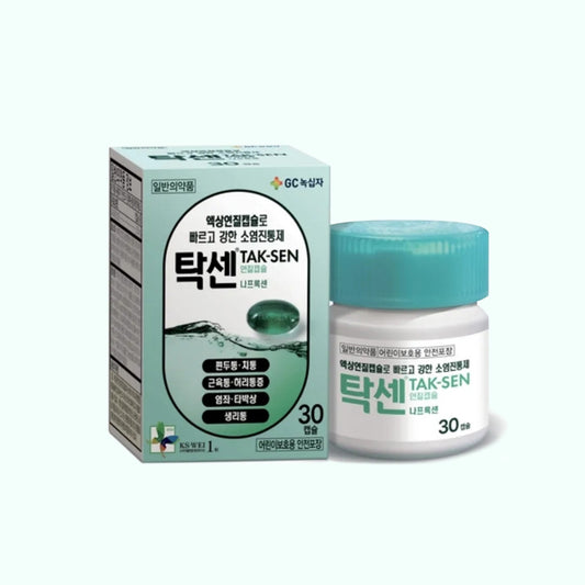 TAK-SEN NAPROXEN Soft Cap. - Pain reliever naproxen capsule - Rheumatoid, Menstrual pain, Back pain, Muscle aches, Toothache